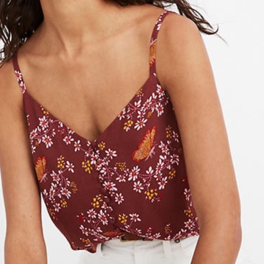 Madewell butterfly sanctuary Top sz 12 NWT - Picture 2 of 8